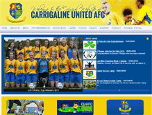 Tablet Screenshot of carrigalineunitedafc.com